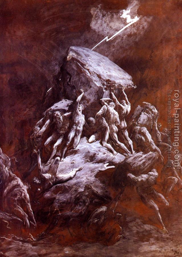 Paul Gustave Dore : La Chute Des Titans